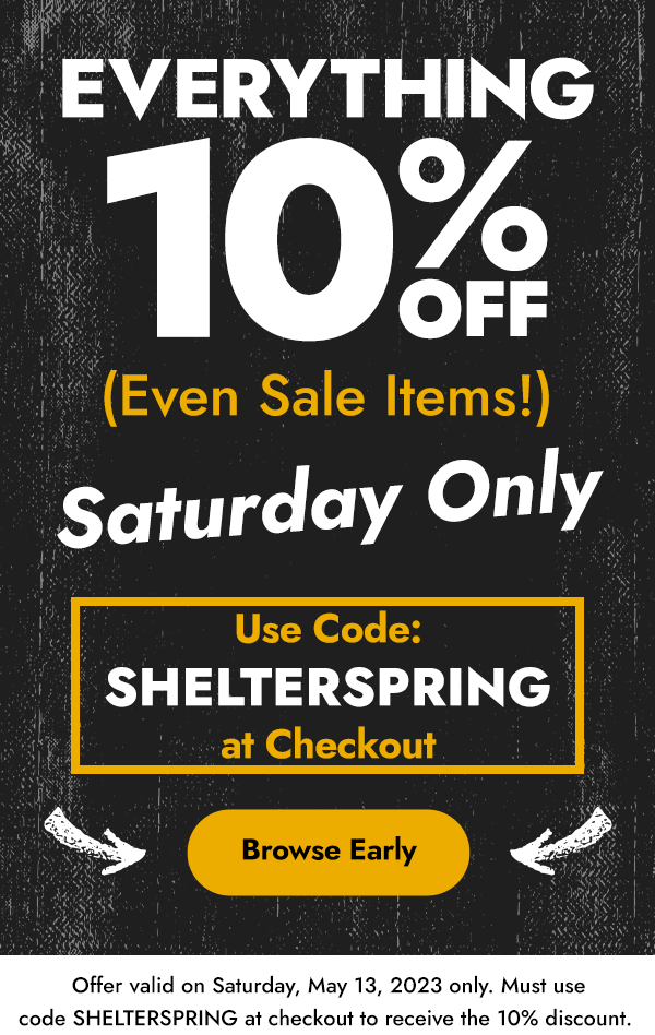 Everything 10 Percent Off