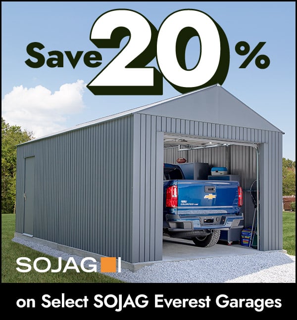 Save 20 Percent Off Select Sojag Everest Garages