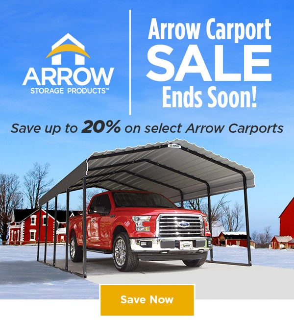 Arrow Carport Sale Ends Soon