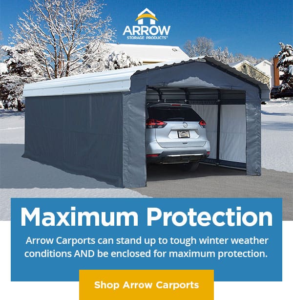 Maximum Protection with Arrow Carport Enclosure Kits