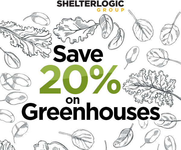 Save 20 Percent on Greenhouses